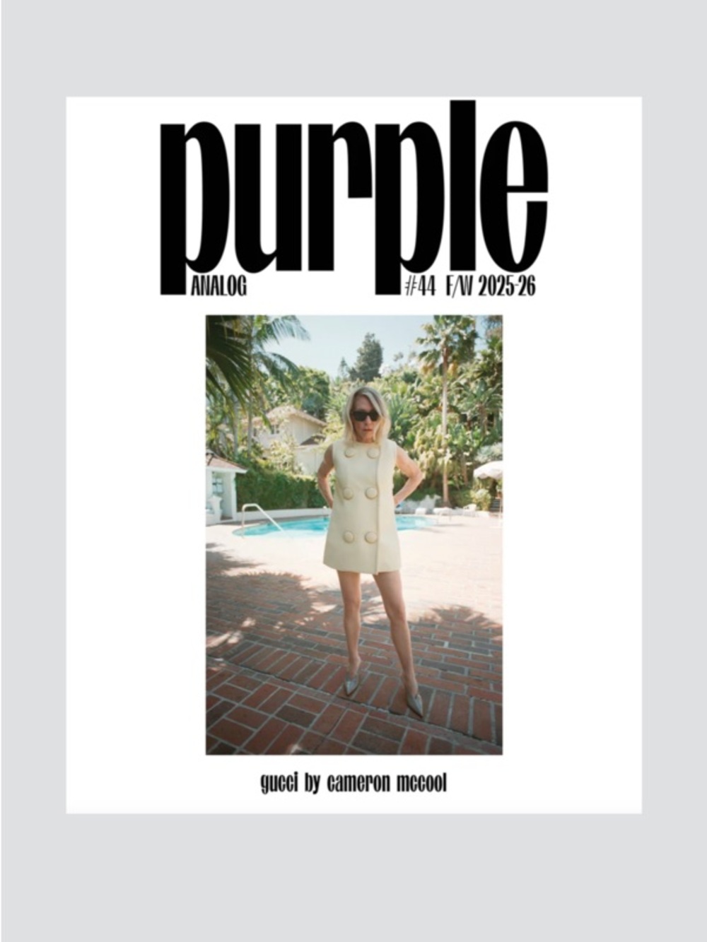 Purple Magazine Issue #44 Analog, Gucci by Cameron Mccool